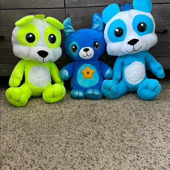Blue and Green Stuffed Animal Set - Picture 1 of 1